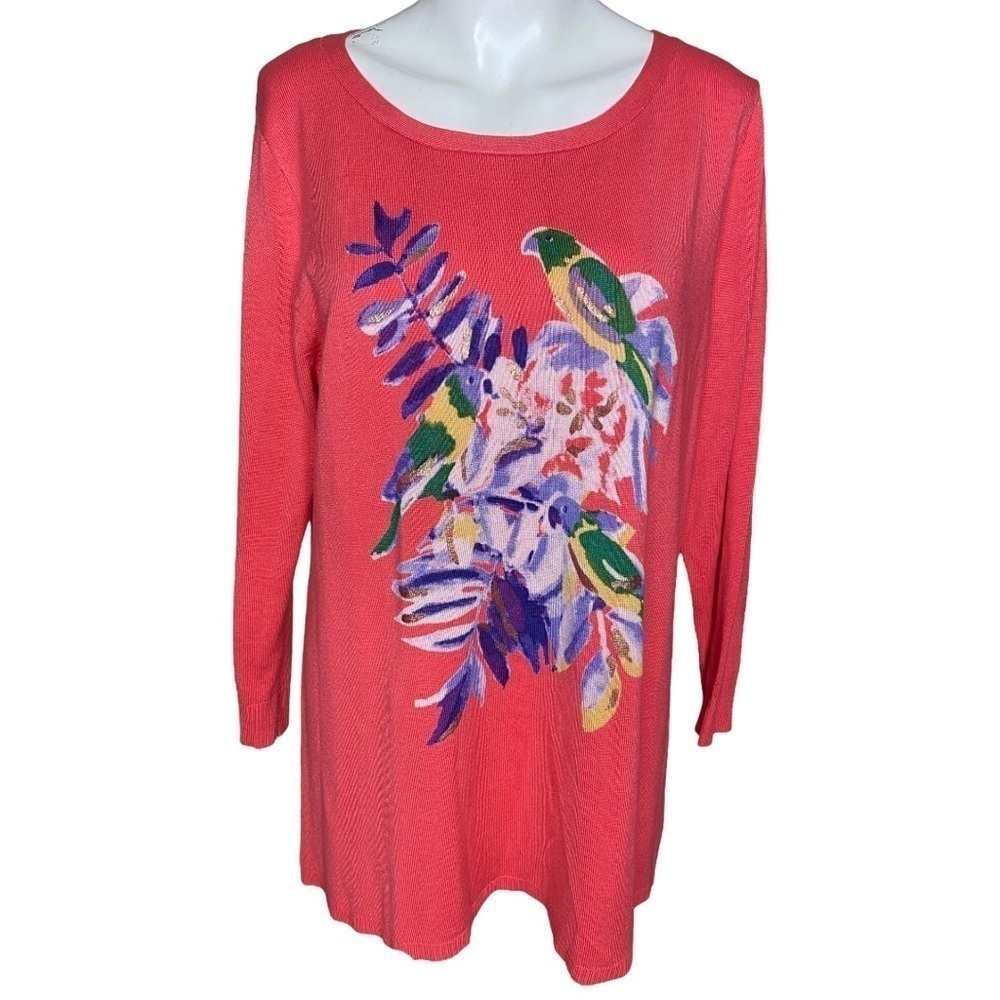Joseph A. Coral Pink Sweater Size L